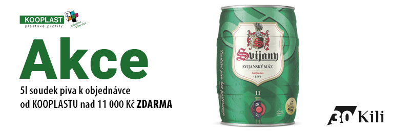 5l soudek piva k objedn�vce od Kooplastu nad 11 000 K� ZDARMA
