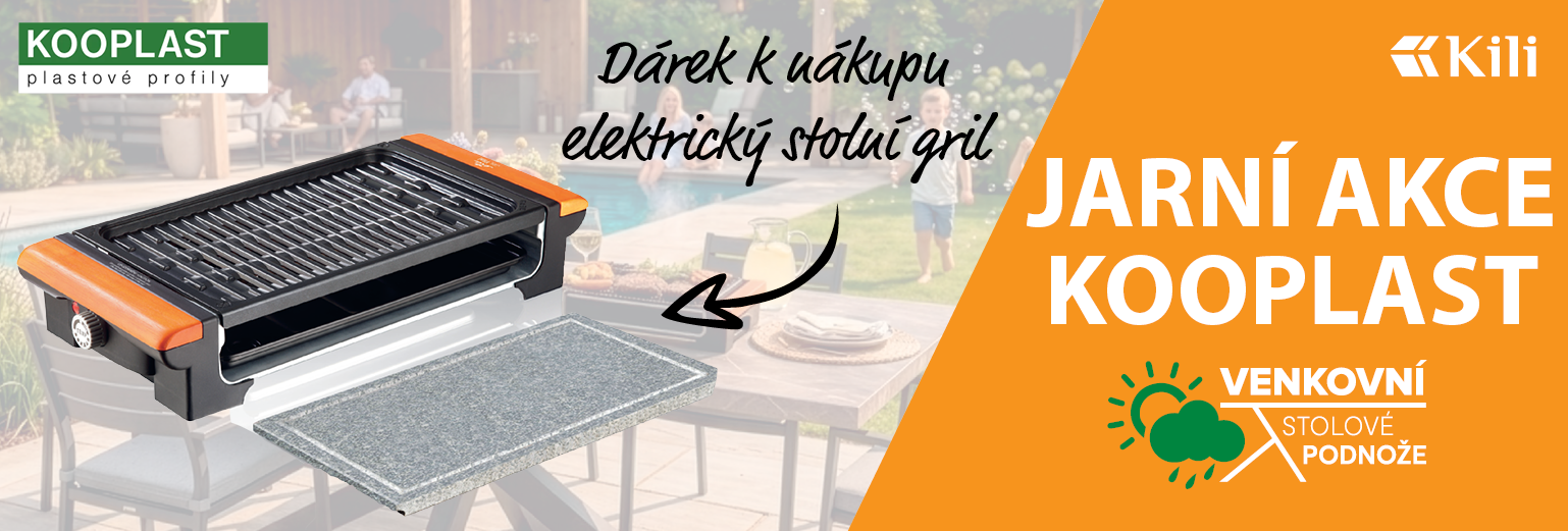 Jarn� akce: Gril zdarma k va�� objedn�vce produkt� KOOPLAST