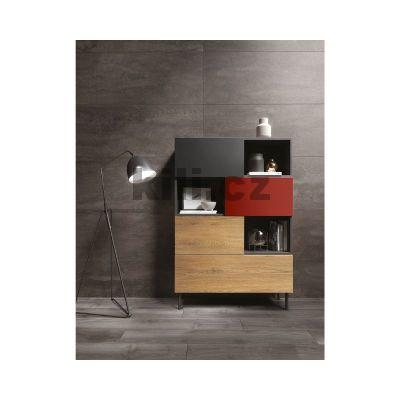 MDF PET Basalt (�edi�ov� hn�d�) 166 UM/UM Feelness Ultra Matt Plus - oboustrann� mat