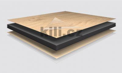 Kompaktn� deska Beton Chicago tmav� �ed� F187 ST9, �ern� j�dro, ofr�zovan� hrana 1x1mm