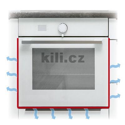 Ochrann� li�ta/tepeln� �t�t k vestav�n� troub� bez p�esahu, spodn�, nerez, MT/spodniB/Ne