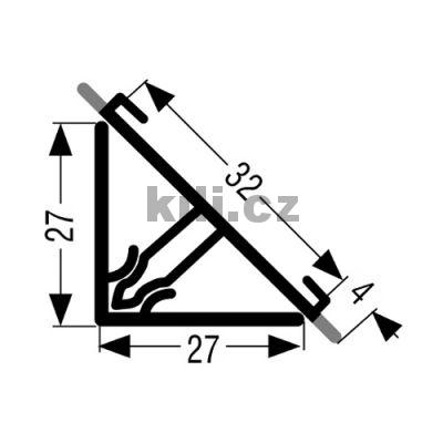 Profil t�sn�c� transparentn� L32/tr