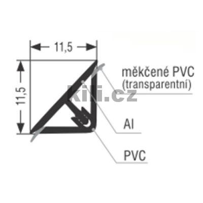 Profil t�sn�c� nerez brou�en� L20/tr/Ne