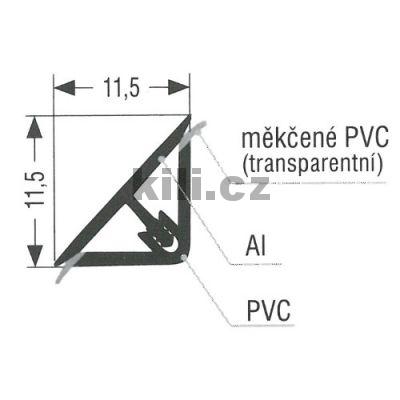 Profil t�sn�c� hlin�k natural L20/tr/Nat