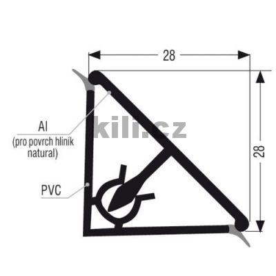 Profil t�sn�c� nerez brou�en� L220/NeB