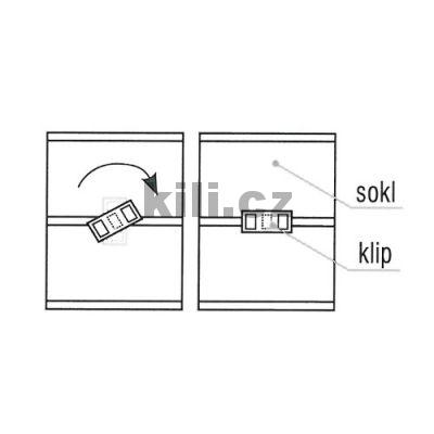 Klip oto�n� pro sokl - S100/o
