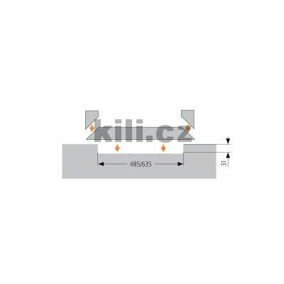 Modul v��ez pod my�ku 450mm antracit MVYREZ450/An
