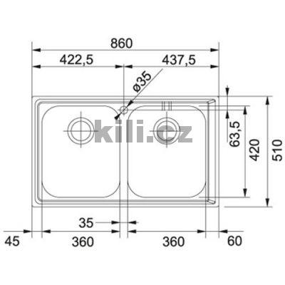 D�ez NEX 620 3 1/2" nerez