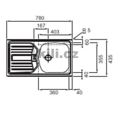 D�ez ETN 614 NOVA 6/4" nerez