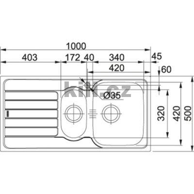 D�ez SKX 651 31/2" nerez