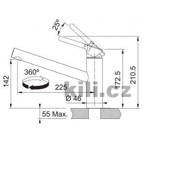 SETN86 d�ez LLX 611/7nerez + baterie FC 3054.031 chrom