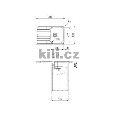 D�ez SKN 611- 78 3 1/2"nerez odkap�vac� plocha vlevo
