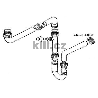 Sifon pro �sporu m�sta 6/4"