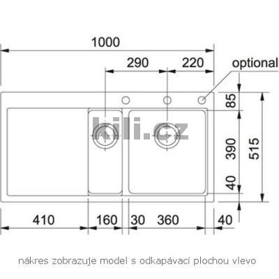 D�ez MTG 651-100/2, 3 1/2" �ed� k�men, odkap vpravo, horn�