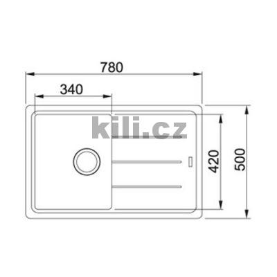 D�ez BFG 611-78 3 1/2" 780x500mm p�skov� mel�r