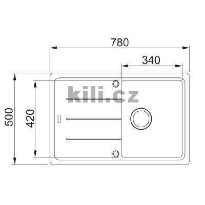 D�ez BFG 611-78 3 1/2" 780x500mm p�skov� mel�r