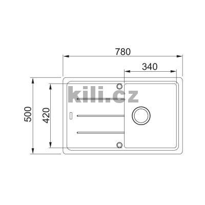 D�ez BFG 611-78 3 1/2" 780x500mm sahara