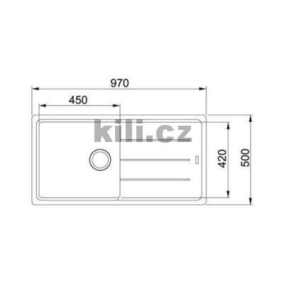 D�ez BFG 611 3 1/2" 970x500mm p�skov� mel�r