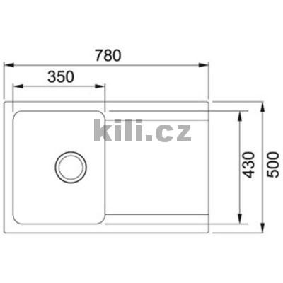 D�ez OID 611-78 3 1/2" 780x500 mm �ed�