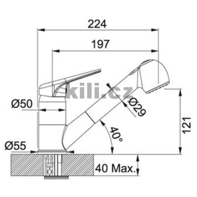 Set G118�K d�ez BSG 611-62 �ed� k�men + baterie FG 9547 �ed� k�men