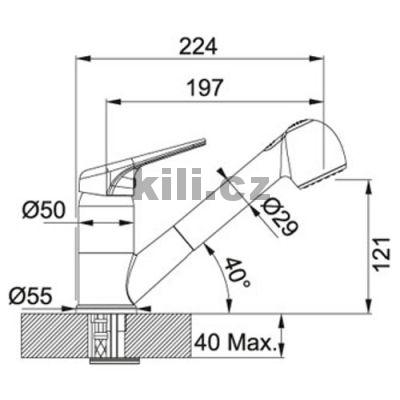 Set G122�K d�ez BSG 611-78/39 �ed� + baterie FG 9547 �ed� k�men