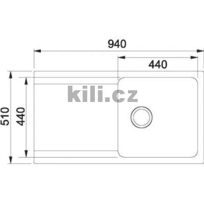 D�ez OID 611 3 1/2" 940x510 mm �ed�