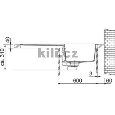 D�ez OID 611 3 1/2" 940x510 mm �ed�