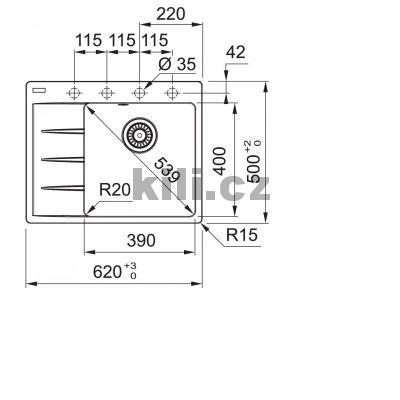 D�ez CNG 611-62 TL/2, 3 1/2" ka�m�r odkap vpravo, horn�