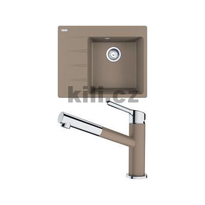 V�ce informac� o v�robku Set G223 d�ez CNG 611-62 TL/7 ka�m�r, odkap�vac� plocha vlevo + baterie FC 3055.424 ORBIT chrom/ka�m�r