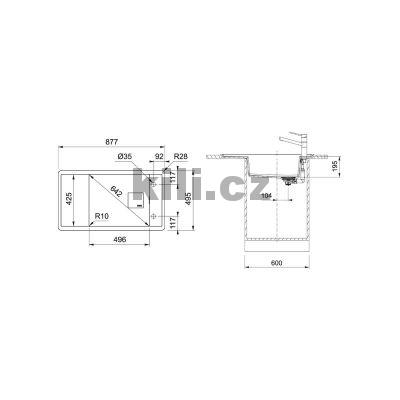 D�ez FSG 611-88, 3 1/2" �ed� k�men, oto�n�, horn�