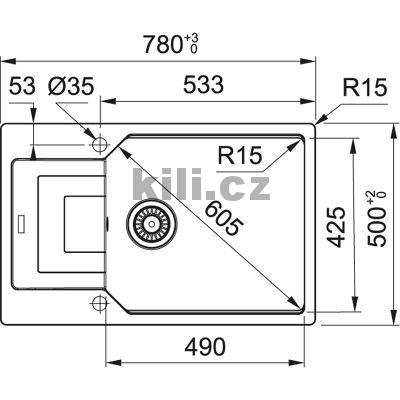 D�ez UBG 611-78 BB, 3 1/2" �ern� mat, oto�n�, horn�