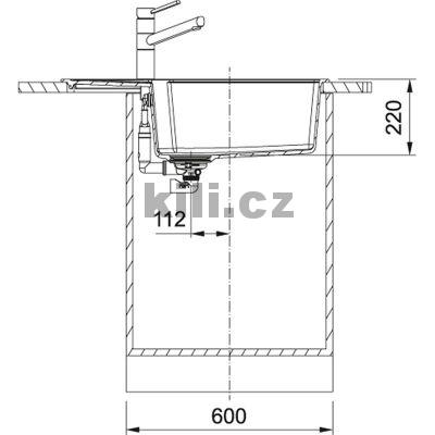 D�ez UBG 611-78 BB, 3 1/2" �ern� mat, oto�n�, horn�