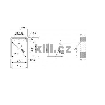 D�ez MRG 610-37RTL  3 1/2" onyx