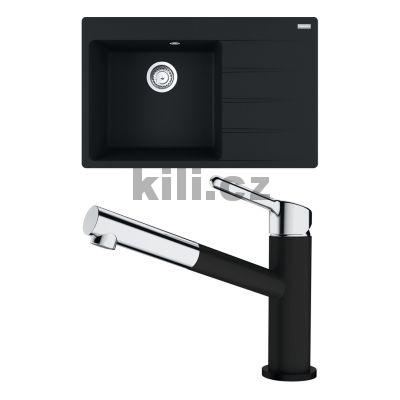 V�ce informac� o v�robku Set G219M� d�ez  CNG 611-78 TL/2 matn� �ern�  3 1/2" odkap�vac� plocha vpravo + baterie FC 3055.901