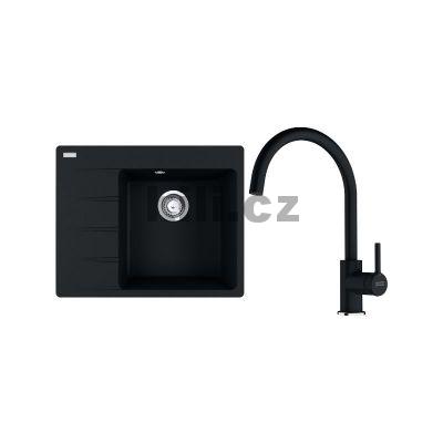 V�ce informac� o v�robku Set G269O d�ez CNG 611-62 TL/7 Onyx, odkap�vac� plocha vlevo + baterie FC 6018.071 LINA onyx