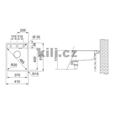 Set G253O d�ez MRG 610 - 37 RTL onyx + baterie FS 3230.031 LINA SMART chrom