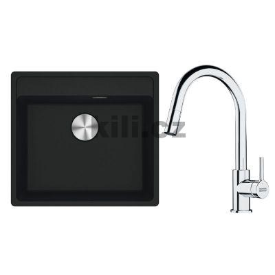 V�ce informac� o v�robku Set G254M� d�ez MRG 610 - 52 RTL matn� �ern� + baterie FS 3229.031 LINA NEW chrom