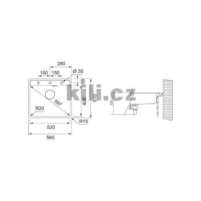 Set G255SA d�ez MRG 610-52 RTL sahara + baterie FS 3230.031 LINA SMART chrom