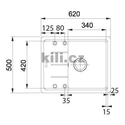 Set G262�K d�ez BFG 611-62 �ed� k�men+ baterie FS 3230.031 LINA SMART chrom