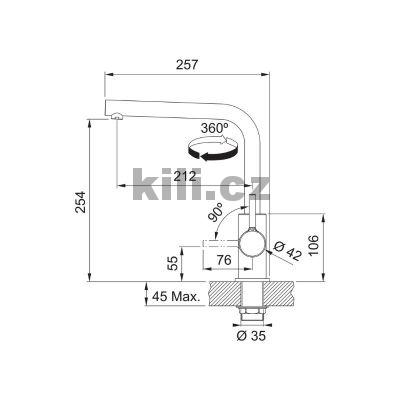 Set G268M� d�ez BSG 611-78/39 matn� �ern� + baterie FS 3230.031 LINA SMART chrom