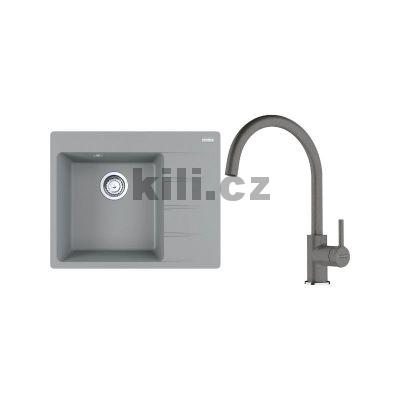 V�ce informac� o v�robku Set G270�K d�ez CNG 611-62 TL/2 �ed� k�men, odkap�vac� plocha vpravo + baterie FC 6018.084 LINA �ed� k�men