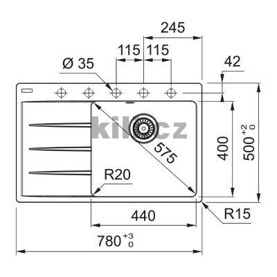 Set G272M� d�ez  CNG 611-78 TL/2 matn� �ern�  3 1/2" odkap�vac� plocha vpravo + baterie FC 6018.901