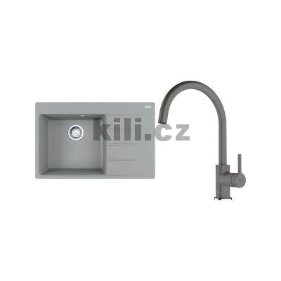 V�ce informac� o v�robku Set G272�K d�ez CNG 611-78 TL/2 �ed� k�men, odkap�vac� plocha vpravo + baterie FC 6018.084 LINA �ed� k�men