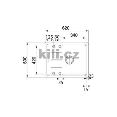 Set G278M� d�ez BFG 611-62 matn� �ern� + baterie FC 6018.901 LINA matn� �ern�