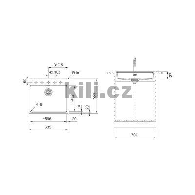 D�ez MRG 610-60 CARE 3 1/2" b�l� led