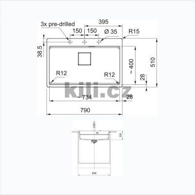 D�ez KNG PRO 610-73, 3 1/2" sahara, bez odkapu, horn�