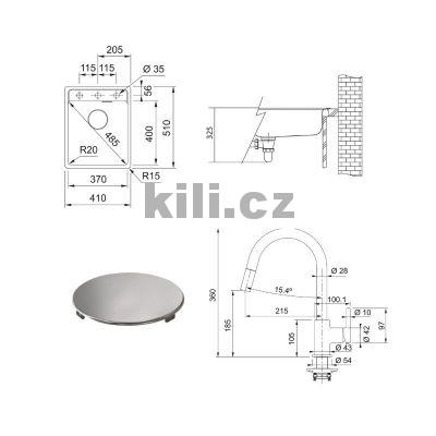 Set SETG293SA, d�ez MRG 610-37 RTL, 3 1/2" Sahara + baterie FC 6051.082 LINA Sahara