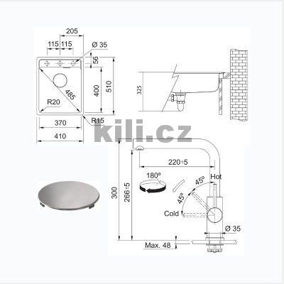 Set SETG294�K, d�ez MRG 610-37 RTL, 3 1/2" �ed� k�men + baterie FC 6985.501 SMART GLENDA celonerez