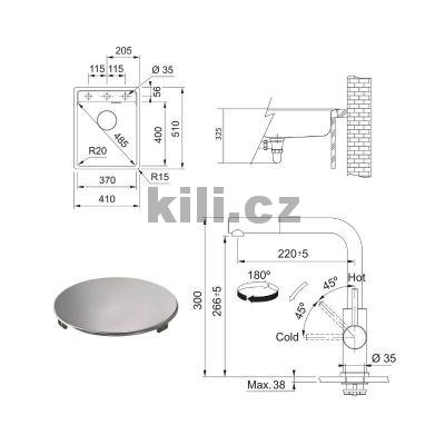 Set SETG295�K, d�ez MRG 610-37 RTL, 3 1/2" �ed� k�men + baterie FC 6986.501 SMART GLENDA celonerez