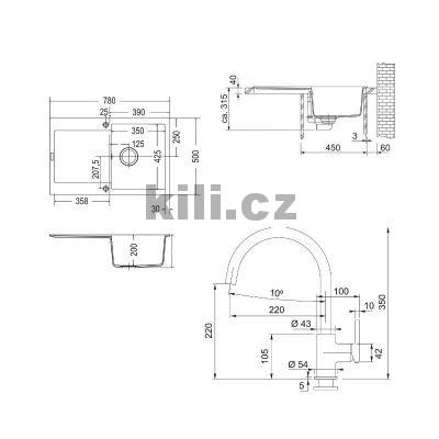 Set SETG276�B, d�ez MRG 611, 3 1/2" �ed� b�idlice + baterie FC 6018.088 LINA �ed� b�idlice